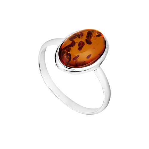 Amber oval Ring